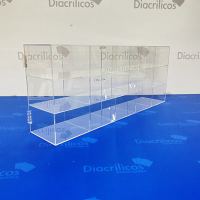 Vitrina en acrílico para exhibición