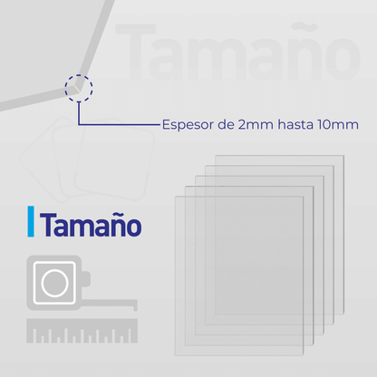 Lámina de acrílico cristal recuperado