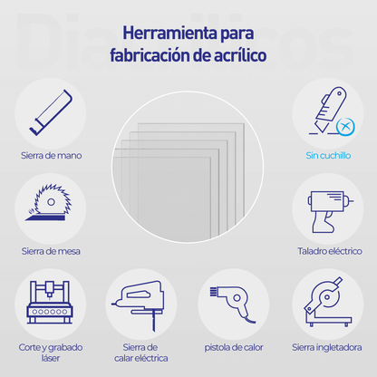 Lámina de acrílico cristal recuperado