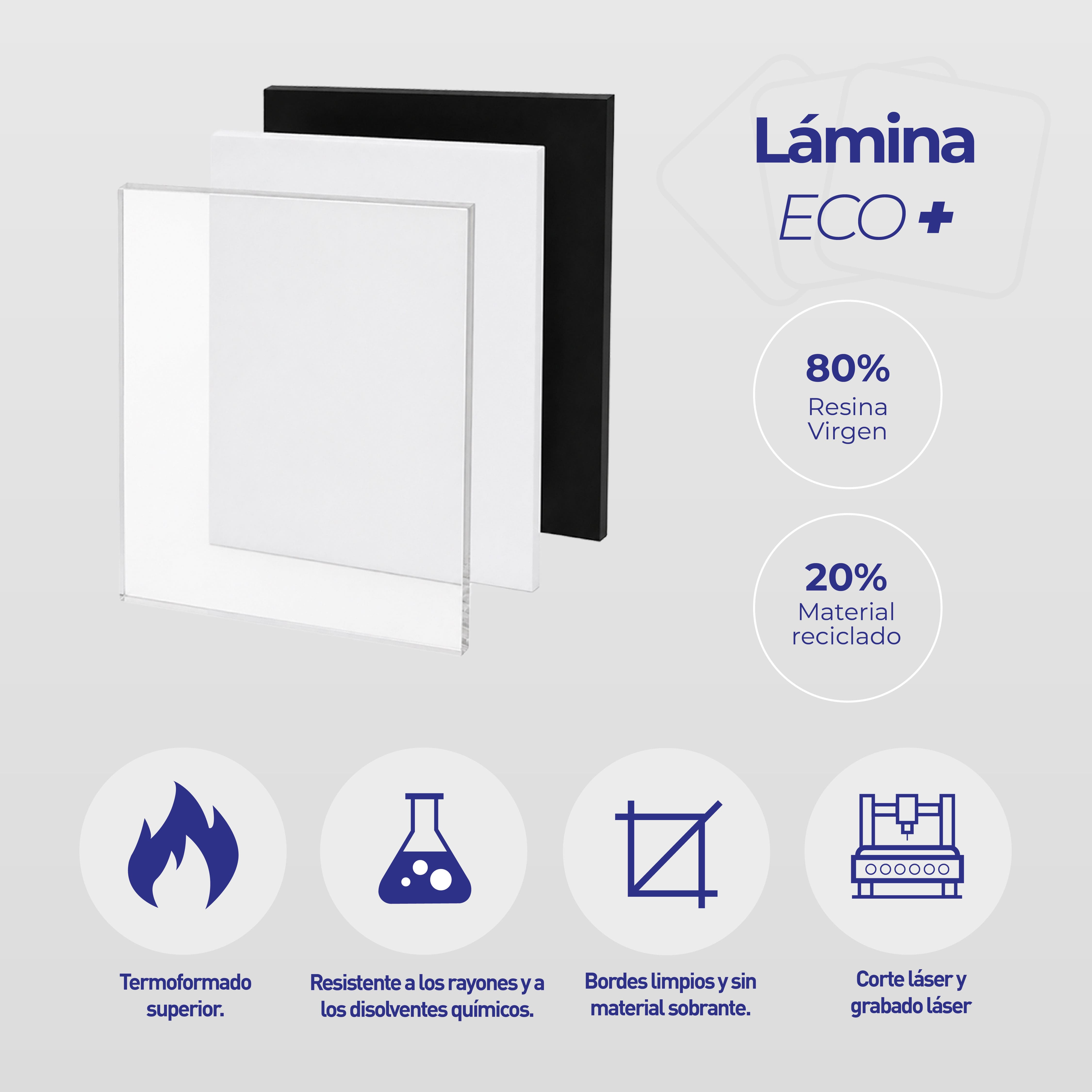 Lámina de acrílico ECO+