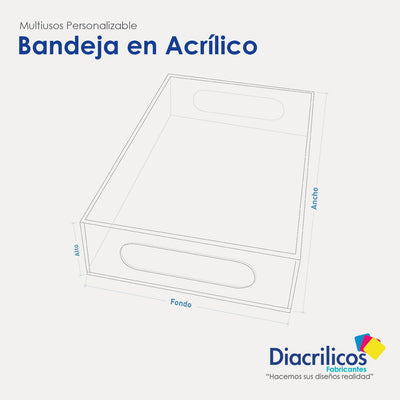 Bandejas en acrílico cristal
