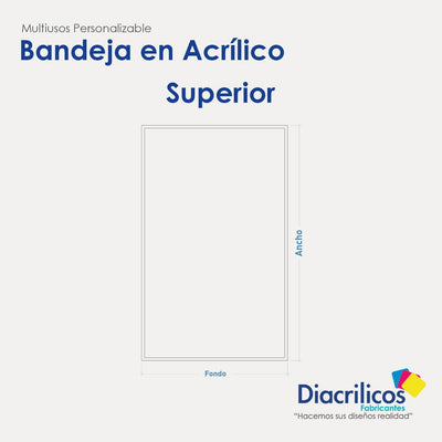 Bandejas en acrílico cristal
