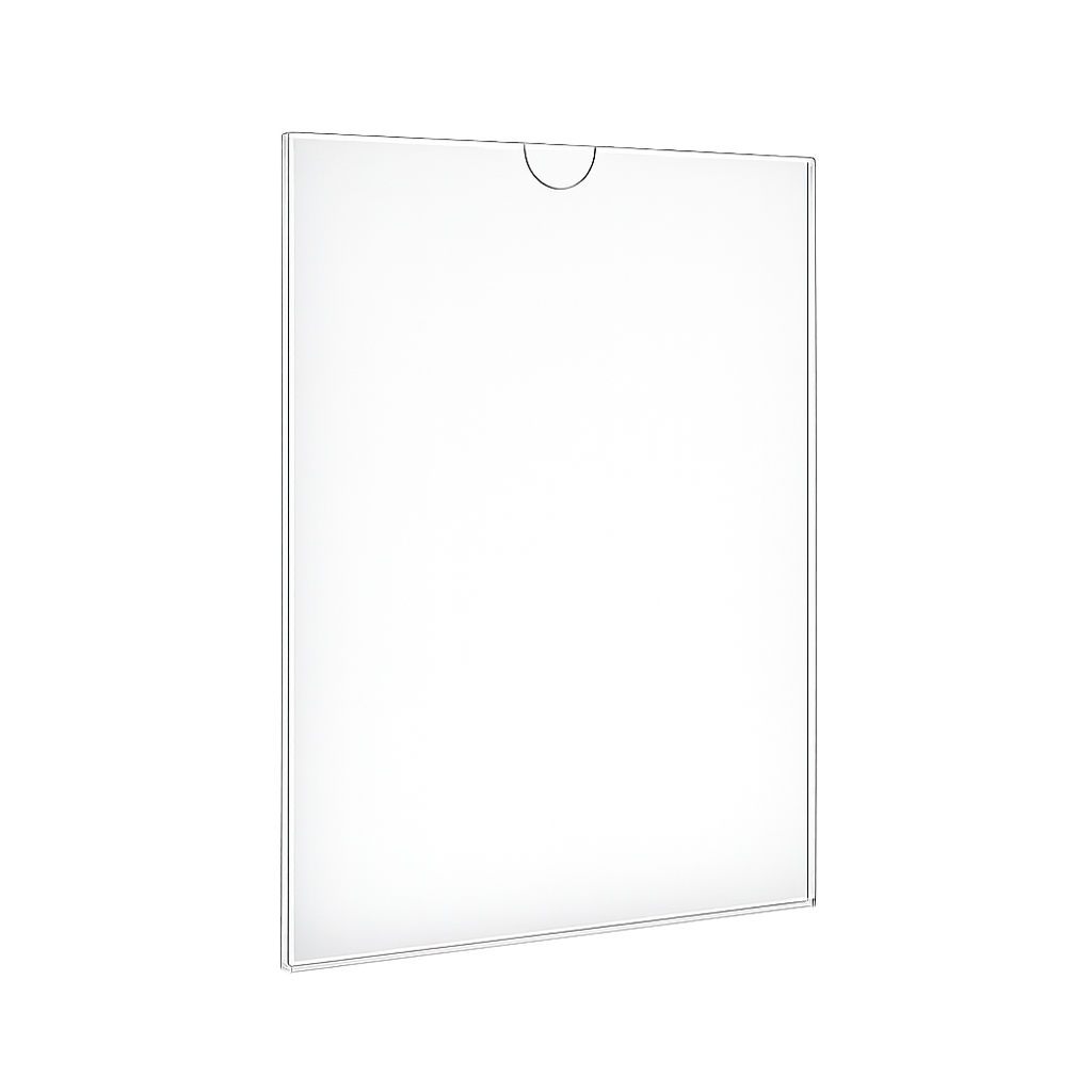 Portamenú en acrílico para pared 