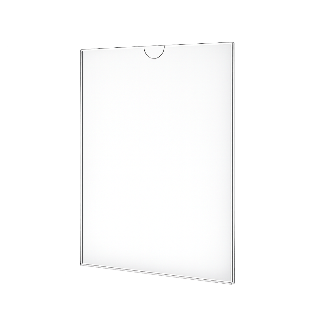 Portamenú en acrílico para pared 