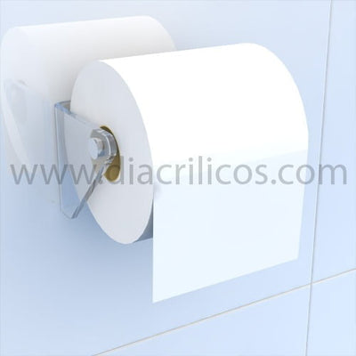Porta papel en acrílico cristal