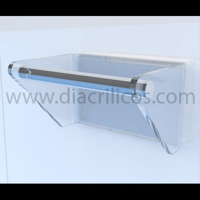Porta papel en acrílico cristal