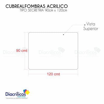 Cubre alfombra en Acrílico cristal