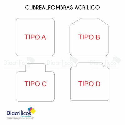 Cubre alfombra en Acrílico cristal