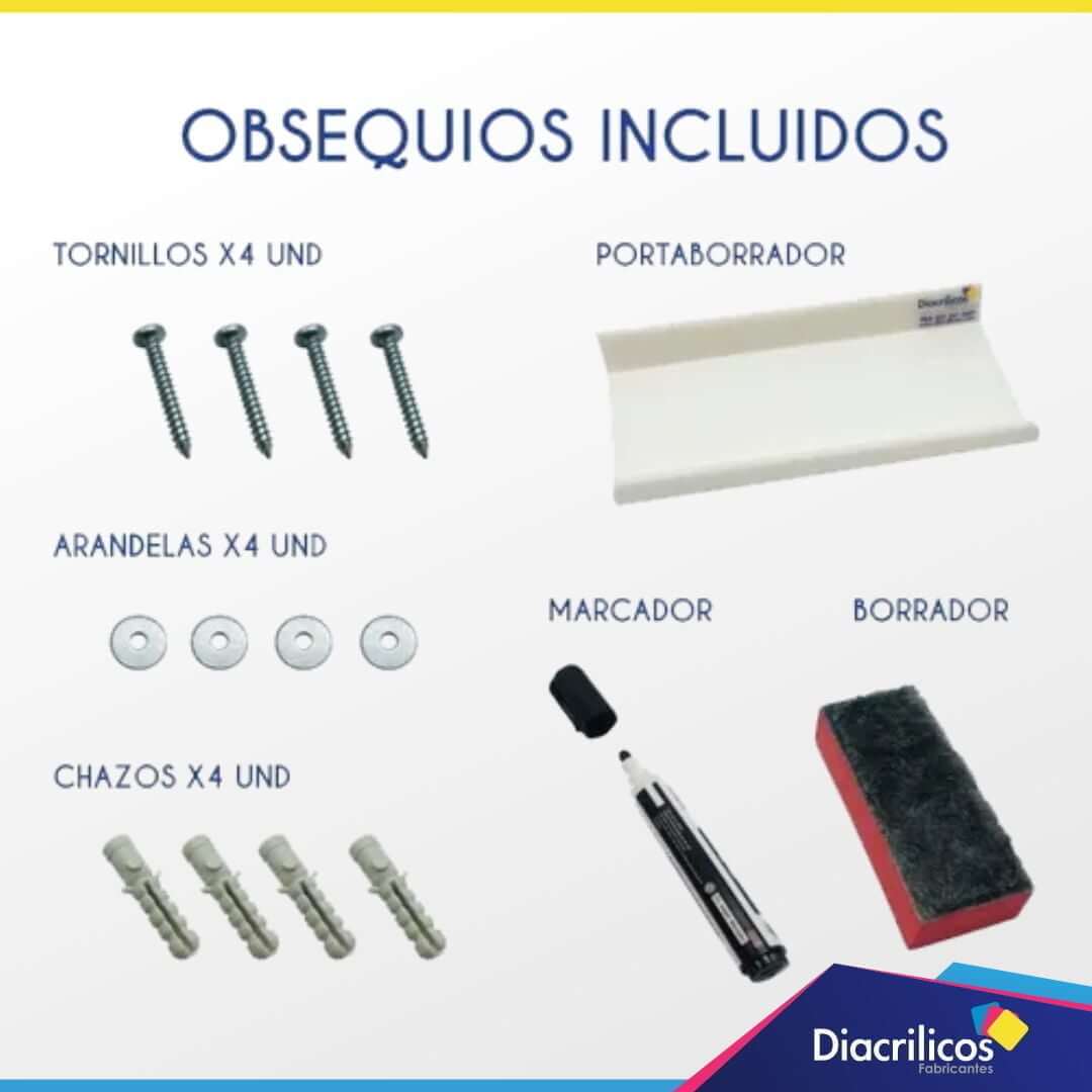 Tablero mixto mitad escritura y mitad corcho