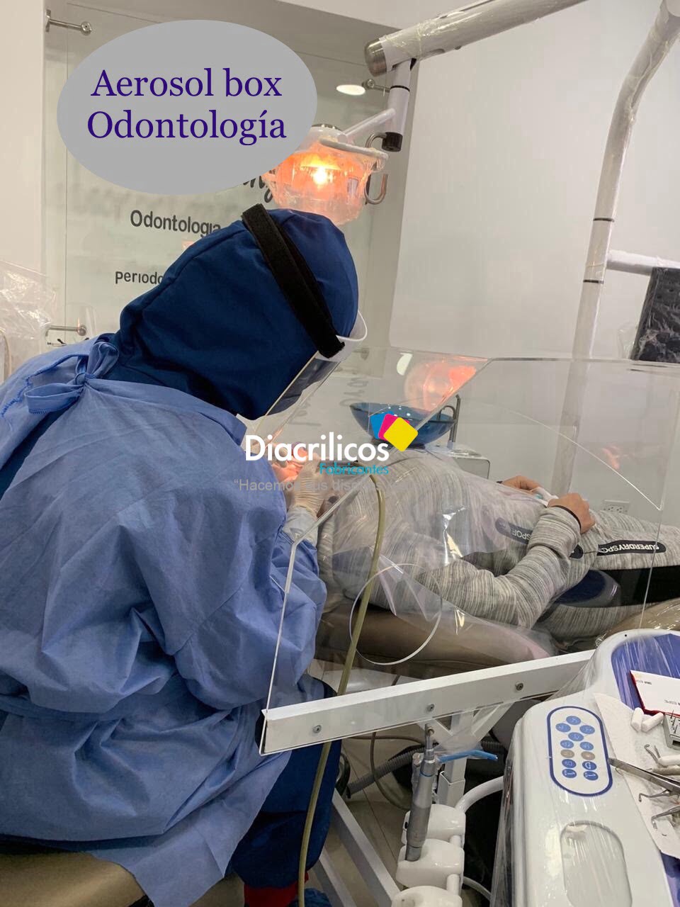 Caja Aerosol De Bioprotección Para Odontología