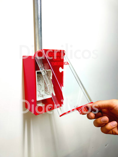 protector de alarma en acrílico