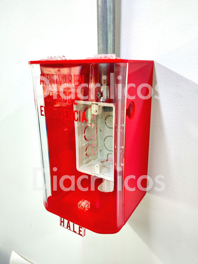 protector de alarma en acrílico