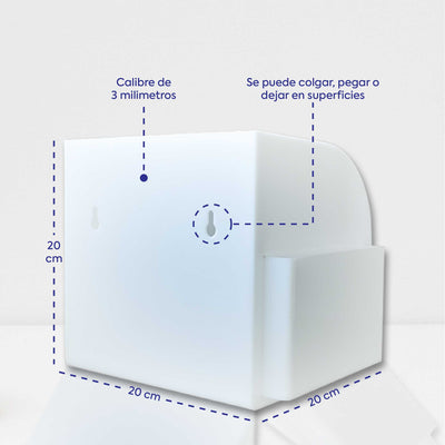 Buzón de sugerencias en acrílico opal Curvo