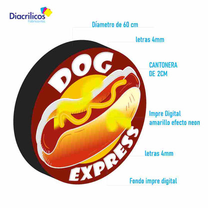 Avisos redondo para pared